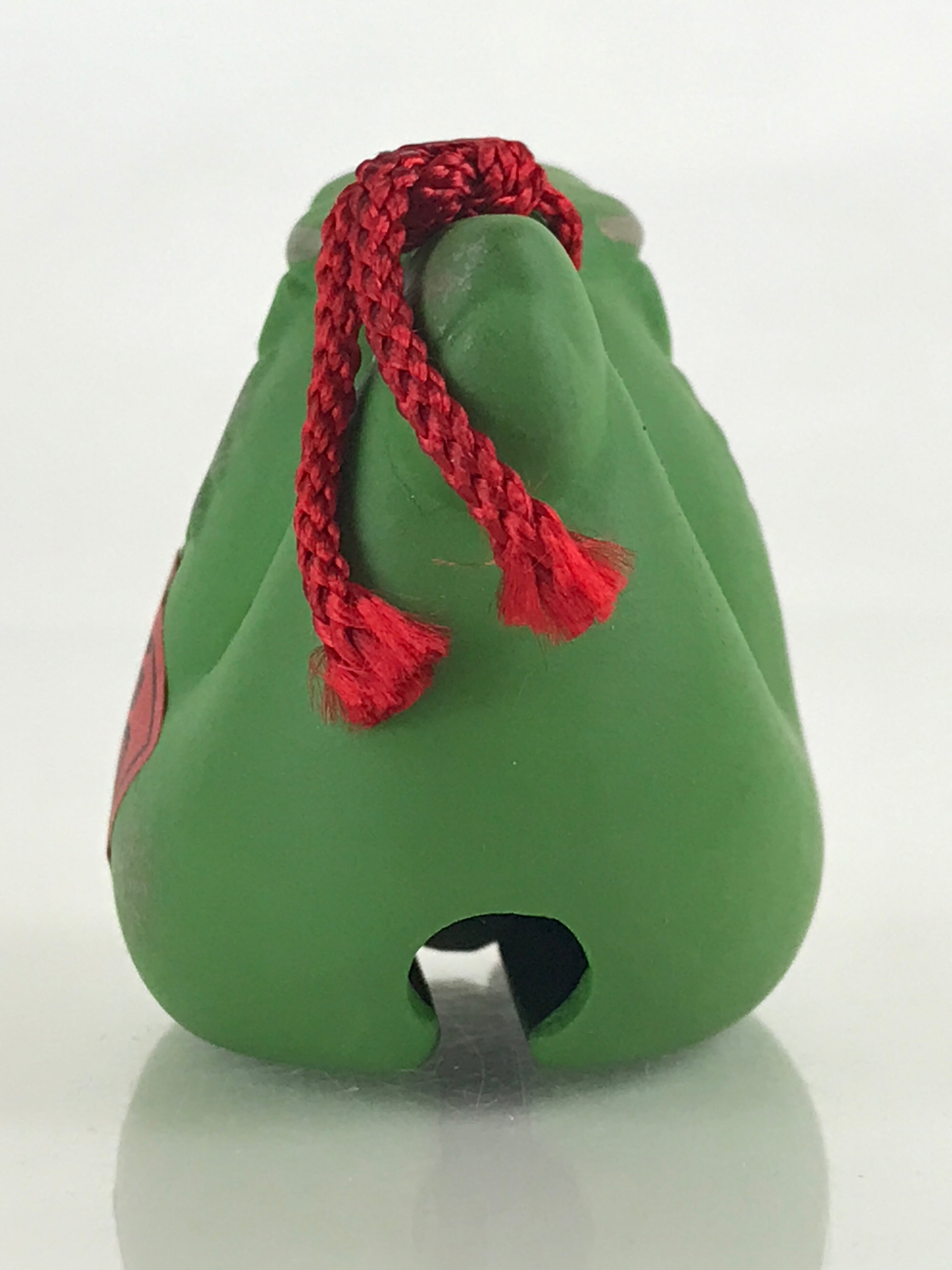 Japanese Clay Bell Dorei Tsuchi-Suzu Ceramic Doll Zodiac Green Dragon Amulet DR4