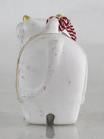 Japanese Clay Bell Dorei Tsuchi-Suzu Ceramic Doll Zodiac Symbol Cow Amulet DR441