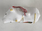 Japanese Clay Bell Dorei Tsuchi-Suzu Ceramic Doll Zodiac Symbol Cow Amulet DR441