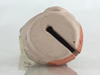 Japanese Clay Bell Dorei Tsuchi-Suzu Ceramic Geisha Kimono Girl Doll Vtg Amulet