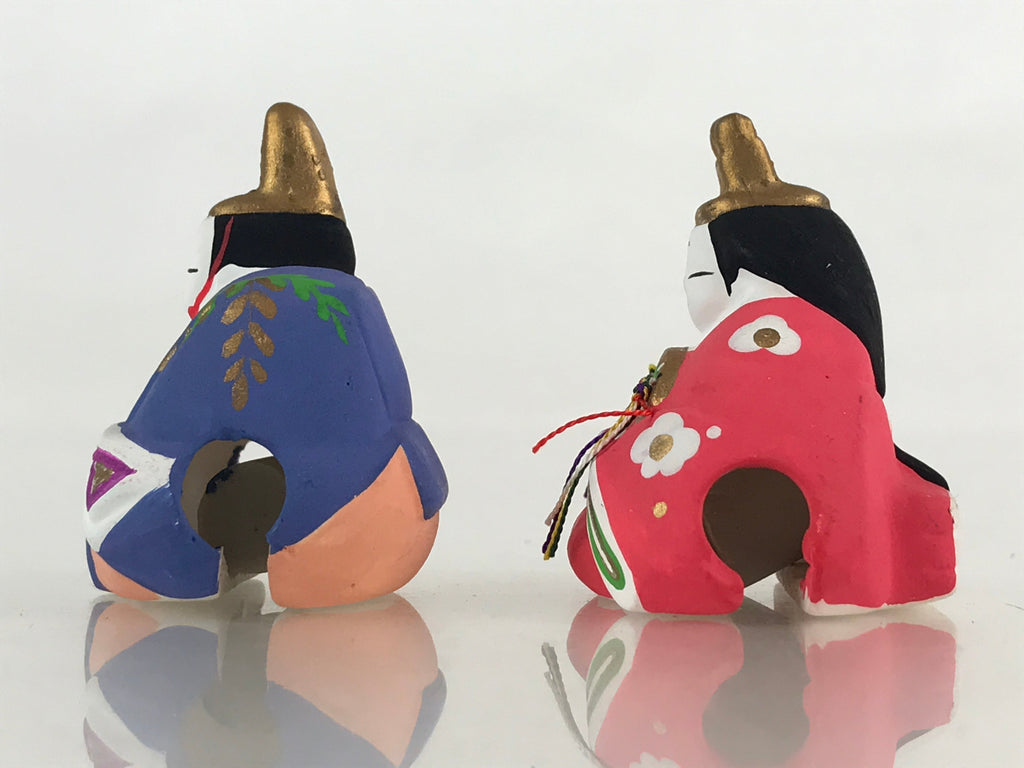 Japanese Clay Bell Dorei Tsuchi-Suzu Ceramic Hina Doll Hinamatsuri Amulet DR419