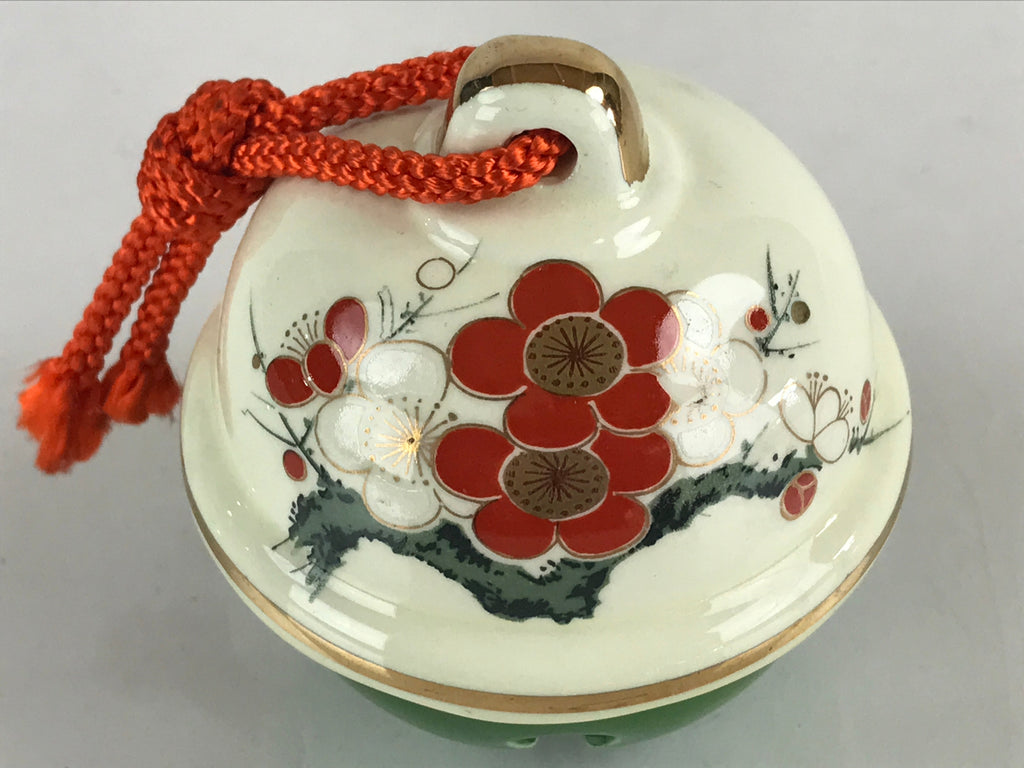 Japanese Clay Bell Dorei Tsuchi-Suzu Ceramic Kutani Ware Izumi Doll Vtg Amulet DR430