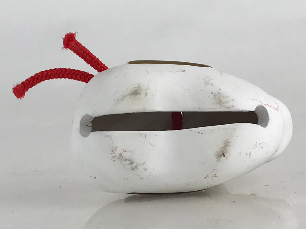 Japanese Clay Bell Dorei Tsuchi-Suzu Doll Zodiac Symbol White Cow Amulet DR438
