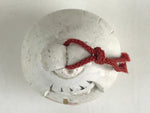 Japanese Clay Bell Dorei Tsuchi-Suzu Himedaruma Doll Princess Vtg White Amulet D