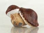 Japanese Clay Bell Dorei Tsuchi-Suzu Mushroom Vegetable Ceramic Doll Amulet DR47