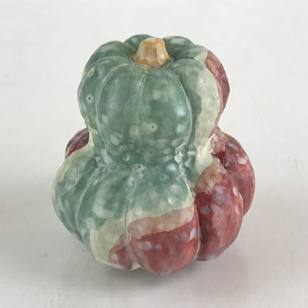Japanese Clay Bell Dorei Tsuchi-Suzu Pumpkin Vegetable Ceramic Doll Amulet DR464