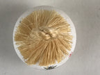 Japanese Clay Bell Dorei Tsuchi-Suzu Vtg Kyoto-Gosho Takamikura White Round DR43