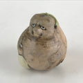 Japanese Clay Bell Dorei Tsuchi-Suzu Vtg Raccoon Tanuki Sake Ceramic Amulet DR45