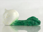 Japanese Clay Bell Dorei Tsuchi-Suzu White Radish Vegetable Ceramic Doll Amulet