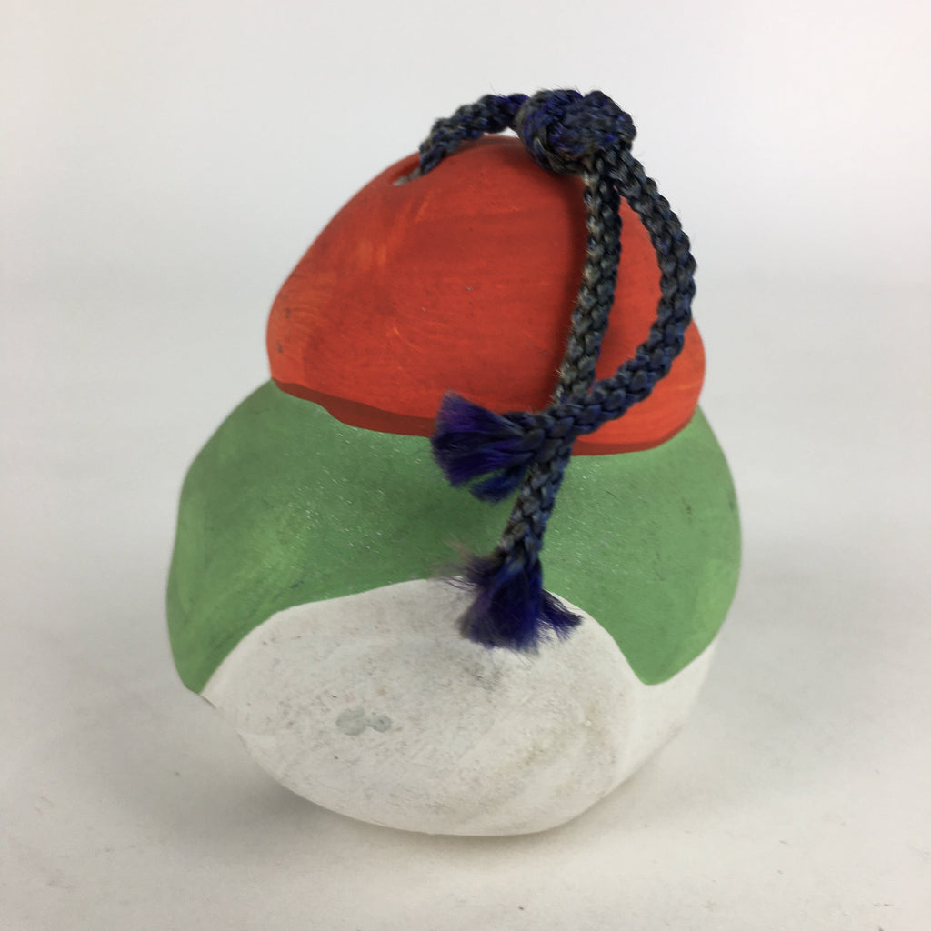 Japanese Clay Bell Dorei Vtg Ceramic Doll Amulet 7 Lucky Gods Daikokuten DR376