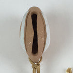 Japanese Clay Bell Dorei Vtg Ceramic Doll Amulet Brown Rabbit DR416