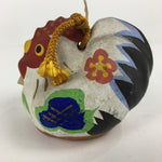 Japanese Clay Bell Dorei Vtg Ceramic Doll Amulet God Rooster Izumo DR345