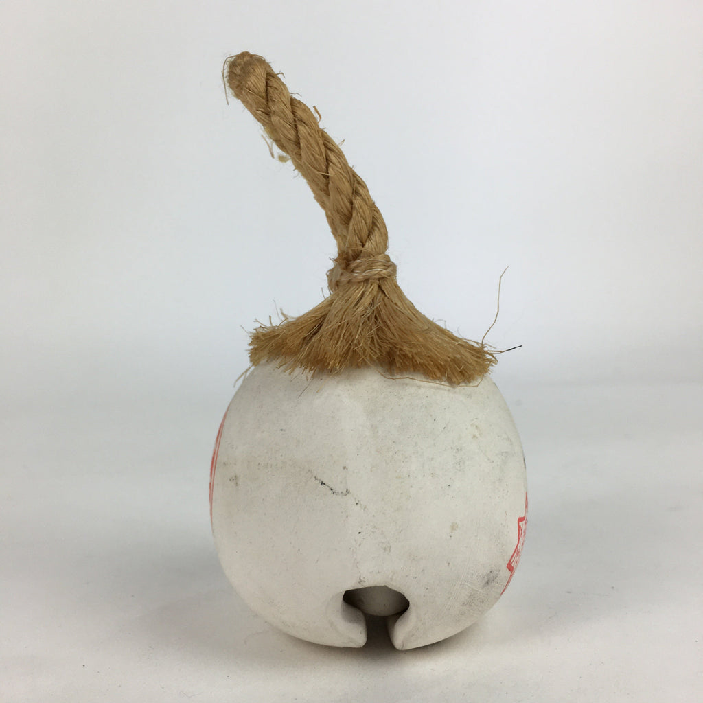 Japanese Clay Bell Dorei Vtg Ceramic Doll Amulet Kenrokuen Ishikawa DR393