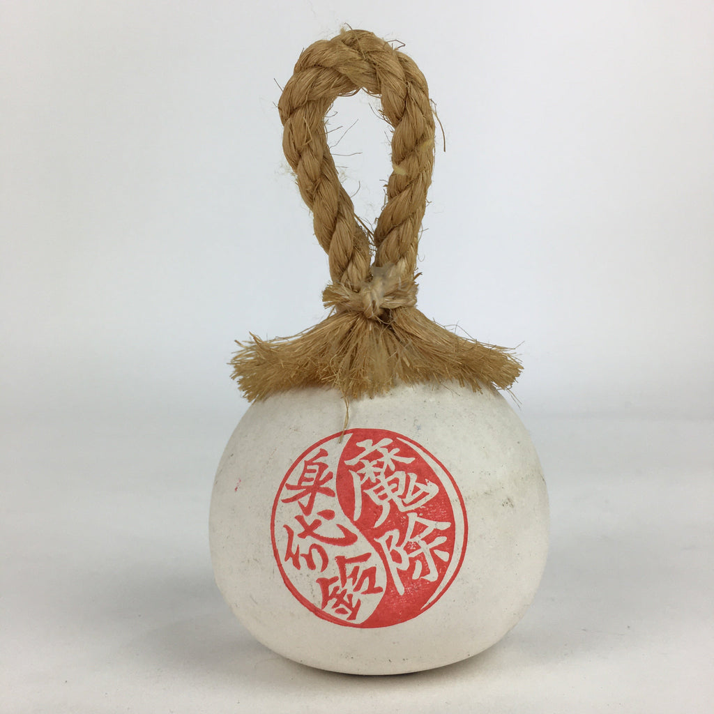 Japanese Clay Bell Dorei Vtg Ceramic Doll Amulet Kenrokuen Ishikawa DR393