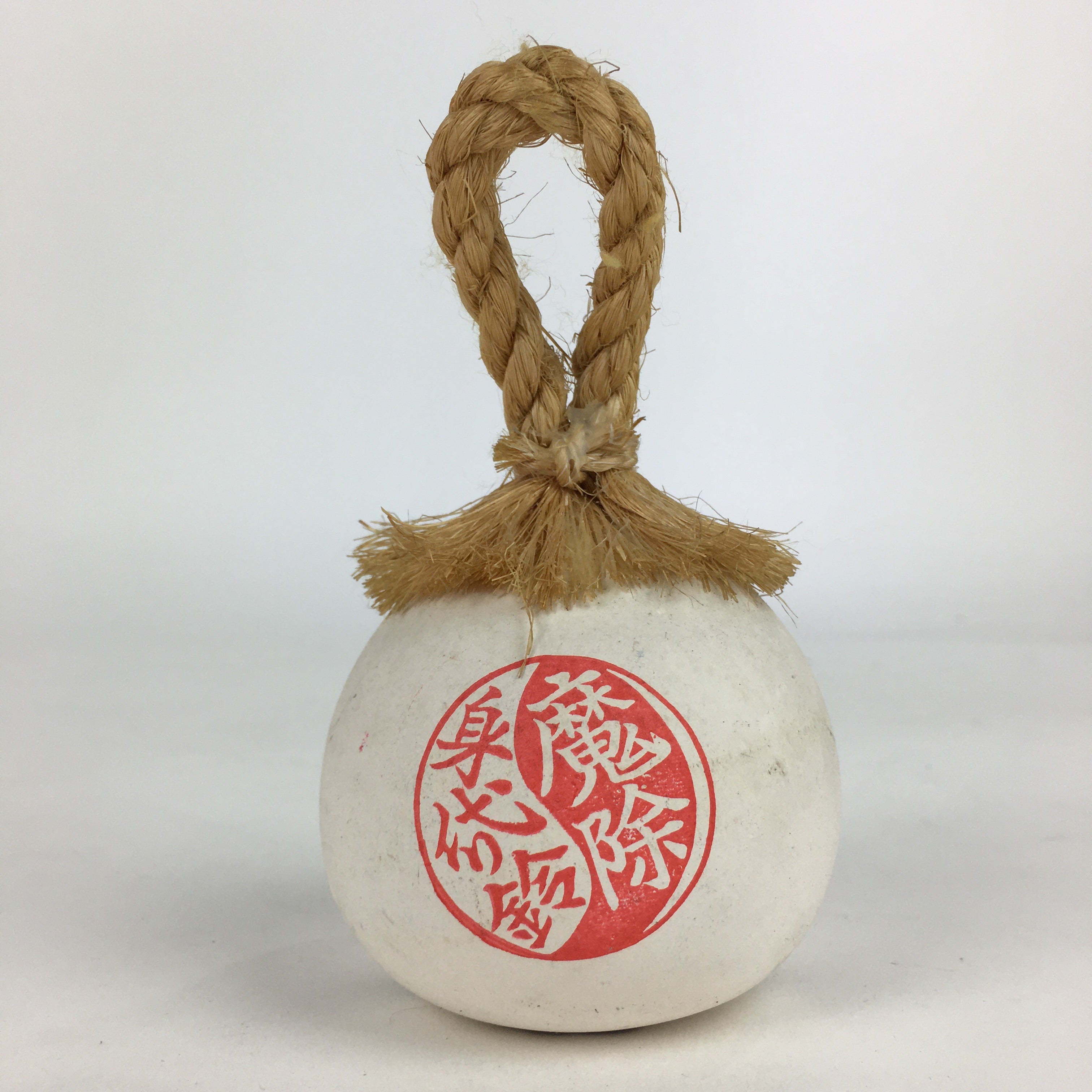 Japanese Clay Bell Dorei Vtg Ceramic Doll Amulet Kenrokuen Ishikawa DR393