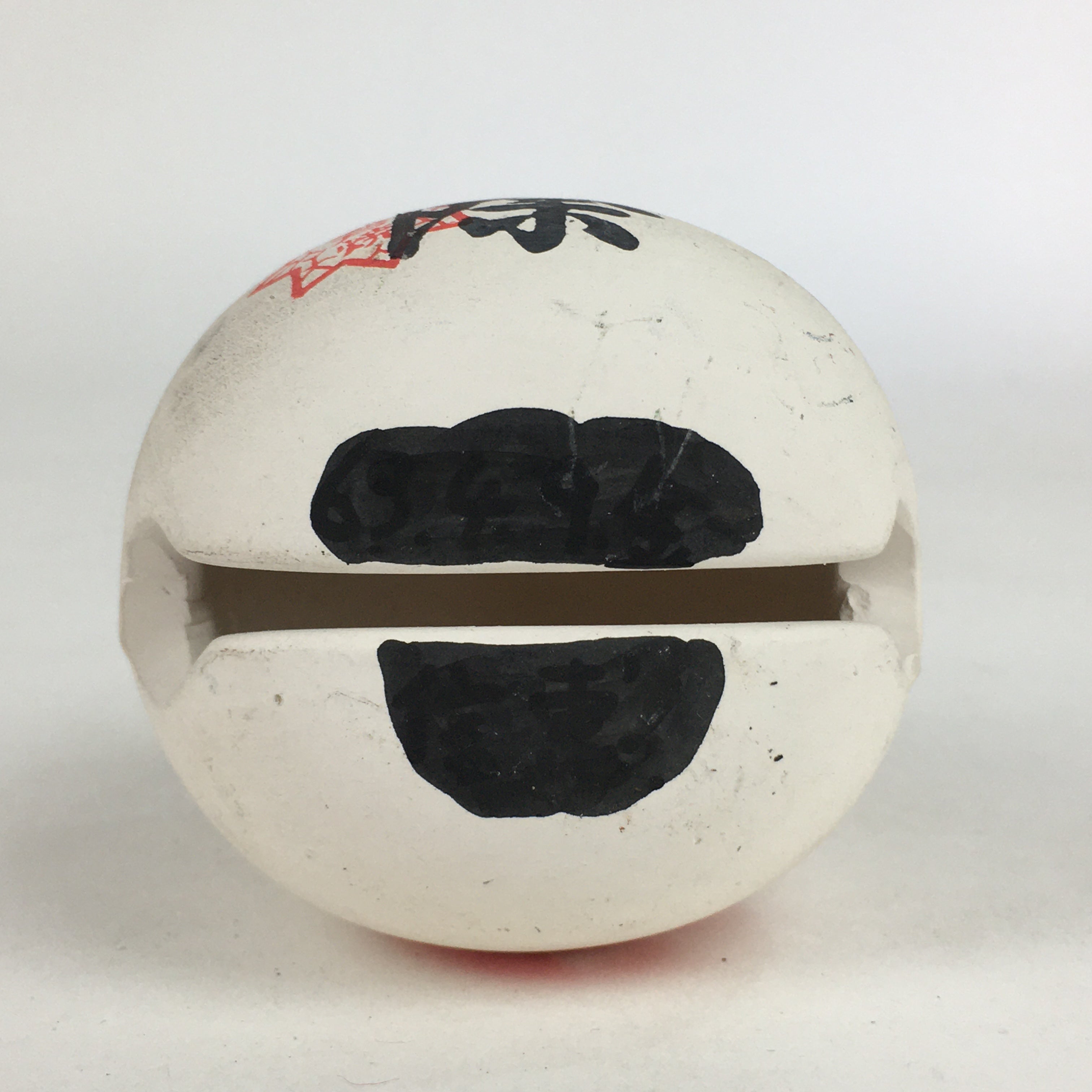 Japanese Clay Bell Dorei Vtg Ceramic Doll Amulet Kenrokuen Ishikawa DR393