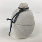Japanese Clay Bell Dorei Vtg Ceramic Doll Amulet Kimono Girl White DR359