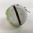 Japanese Clay Bell Dorei Vtg Ceramic Doll Amulet Kimono Girl White DR359