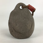 Japanese Clay Bell Dorei Vtg Ceramic Doll Amulet Stone Statue Man Woman DR396