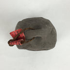 Japanese Clay Bell Dorei Vtg Ceramic Doll Amulet Stone Statue Man Woman DR396