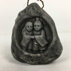 Japanese Clay Bell Dorei Vtg Ceramic Doll Amulet Stone Statues Man Woman DR334