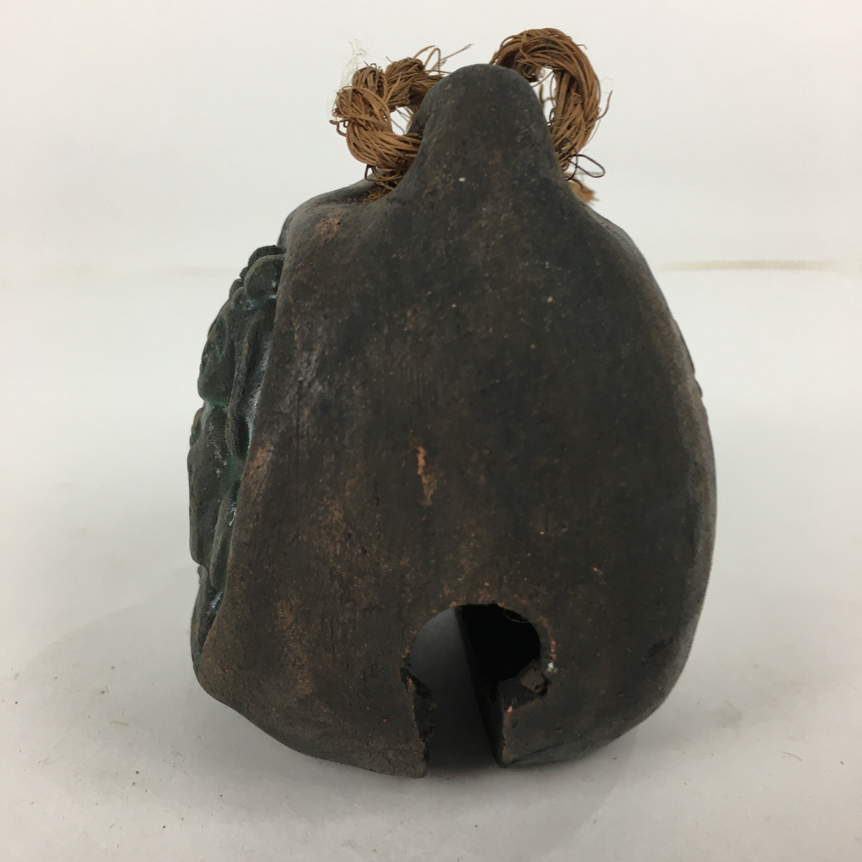 Japanese Clay Bell Dorei Vtg Ceramic Doll Amulet Stone Statues Man Woman DR354