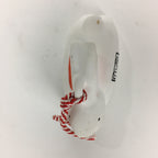 Japanese Clay Bell Dorei Vtg Ceramic Doll Amulet Zodiac White Rabbit DR341