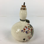 Japanese Clay Bell Dorei Vtg Ceramic Doll Rickshaw Flower Gourd Hyotan DR368