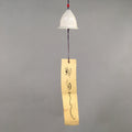 Japanese Clay Bell Vtg Ceramic White Hat Wind Chime DR330