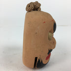 Japanese Clay Bell Vtg Dorei Ceramic Doll Amulet Hibakojinkagura Face DR369
