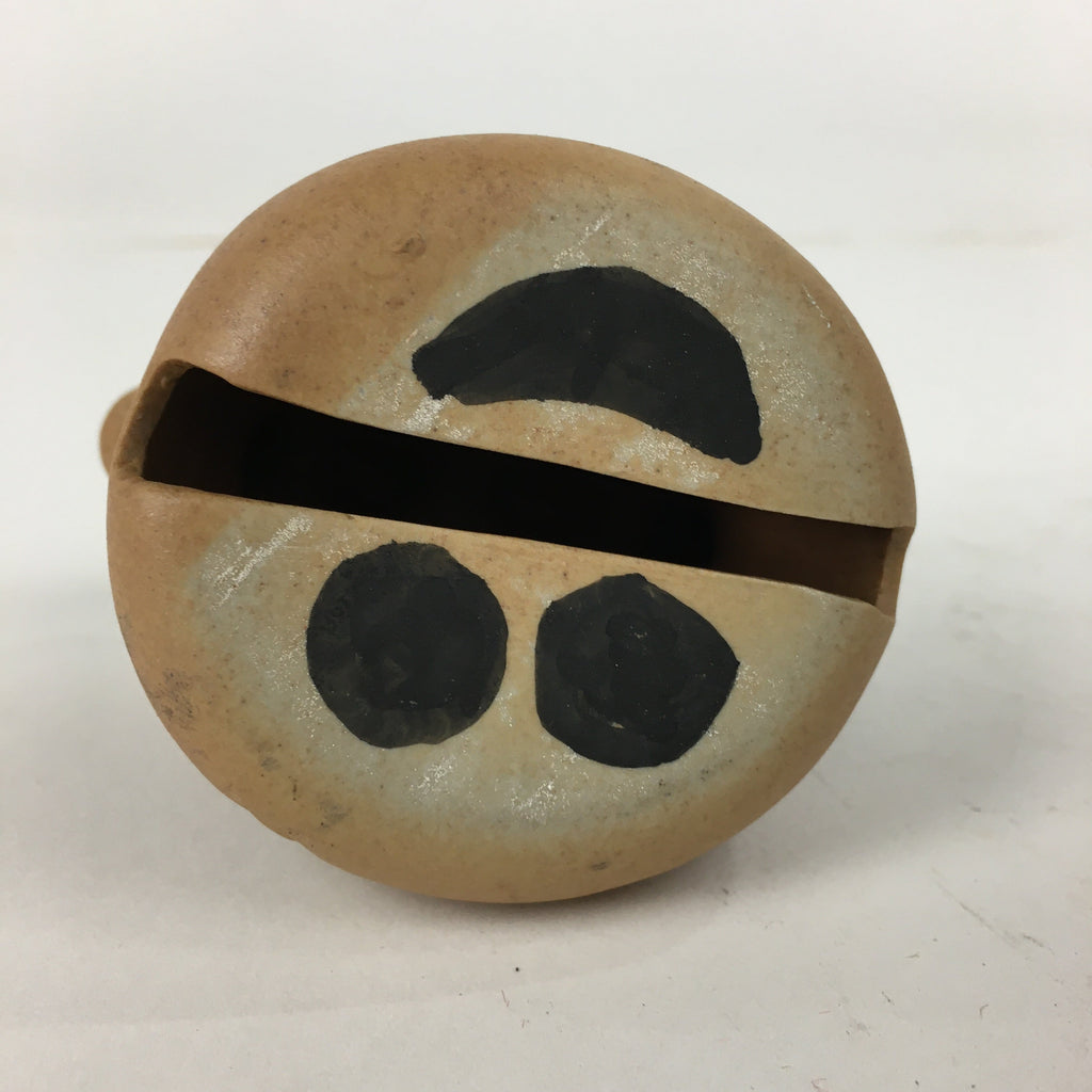 Japanese Clay Bell Vtg Dorei Ceramic Doll Amulet Japanese Zodiac Cow DR363