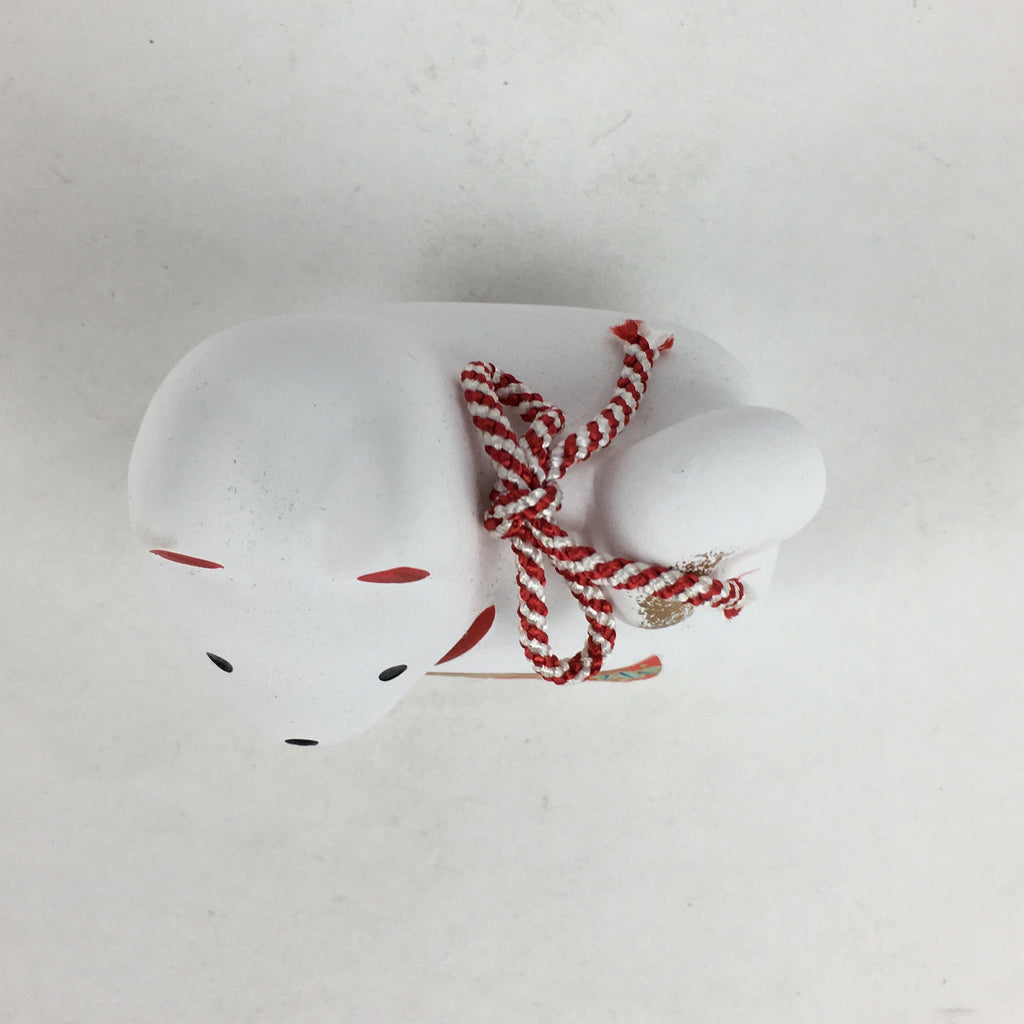 Japanese Clay Bell Vtg Dorei Ceramic Doll Amulet Japanese Zodiac Dog DR405