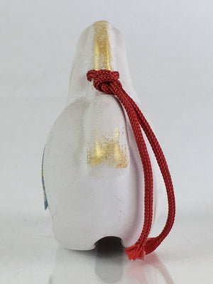Japanese Clay Bell Vtg Dorei Ceramic Doll Amulet Japanese Zodiac Horse DR410