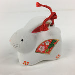 Japanese Clay Bell Vtg Dorei Ceramic Doll Amulet Japanese Zodiac Rabbit DR340