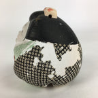 Japanese Clay Bell Vtg Dorei Ceramic Doll Amulet Kimono Lady DR401