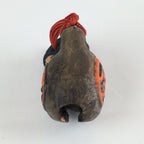 Japanese Clay Bell Vtg Dorei Ceramic Doll Amulet Money Luck Charm DR414