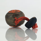 Japanese Clay Bell Vtg Dorei Ceramic Doll Amulet Money Luck Charm DR414