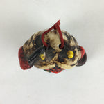 Japanese Clay Bell Vtg Dorei Ceramic Doll Amulet Namahage Demon DR404