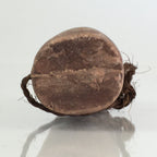 Japanese Clay Bell Vtg Dorei Ceramic Doll Amulet Orchid Flower DR408