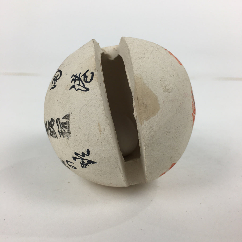 Japanese Clay Bell Vtg Dorei Ceramic Doll Amulet Shimoda port Traditional DR348