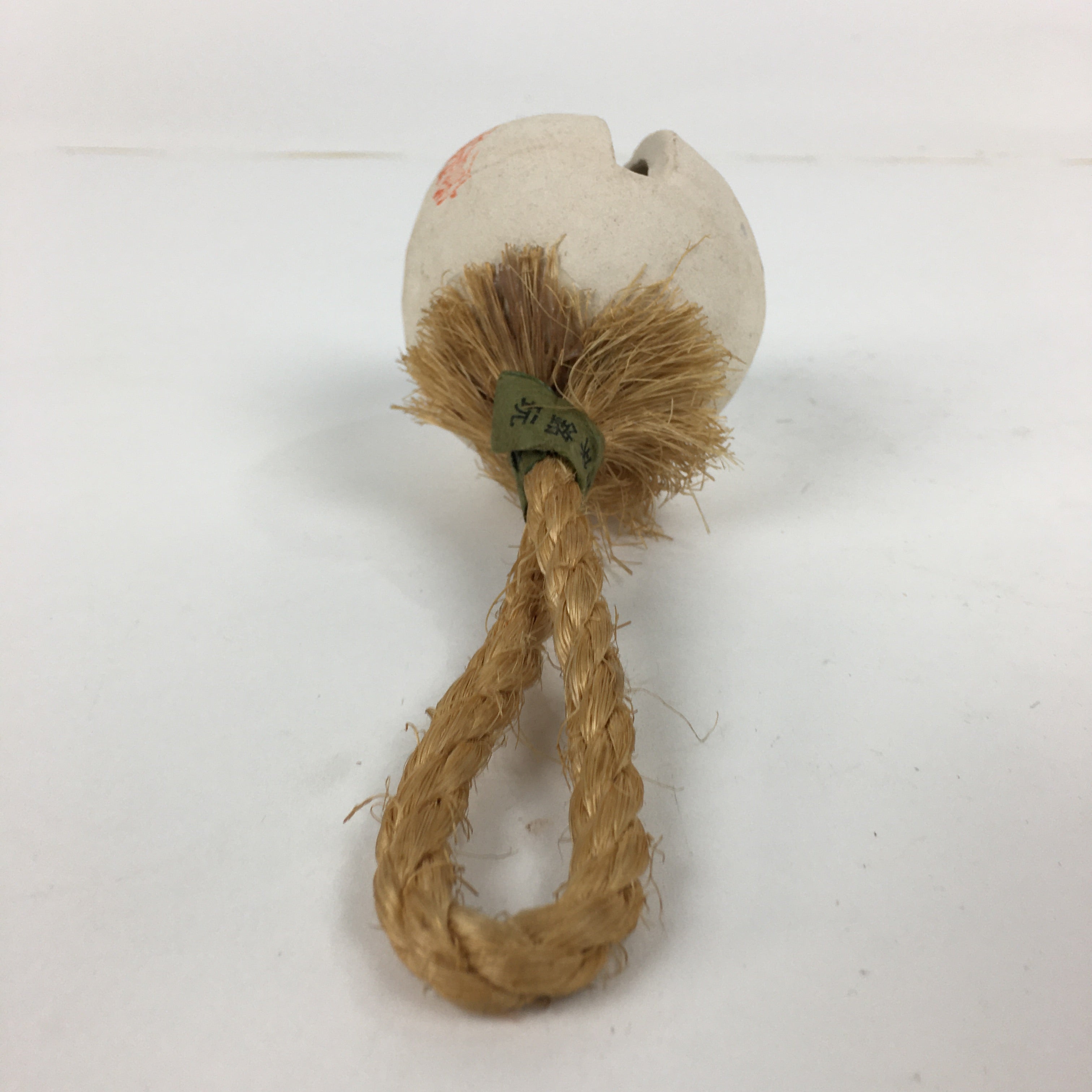 Japanese Clay Bell Vtg Dorei Ceramic Doll Amulet Shimoda port Traditional DR348