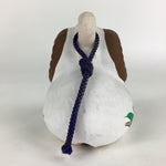 Japanese Clay Bell Vtg Dorei Ceramic Doll Amulet Zodiac Sheep White DR373