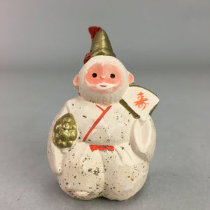Japanese Clay Bell Vtg Dorei Ceramic Doll Beige Zodiac Monkey DR264