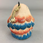 Japanese Clay Bell Vtg Dorei Ceramic Doll Brown Creature Animal Fairy DR260