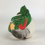 Japanese Clay Bell Vtg Dorei Ceramic Doll Green Zodiac Dragon DR379