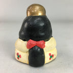 Japanese Clay Bell Vtg Dorei Ceramic Doll Hina Doll Kimono Empress DR236
