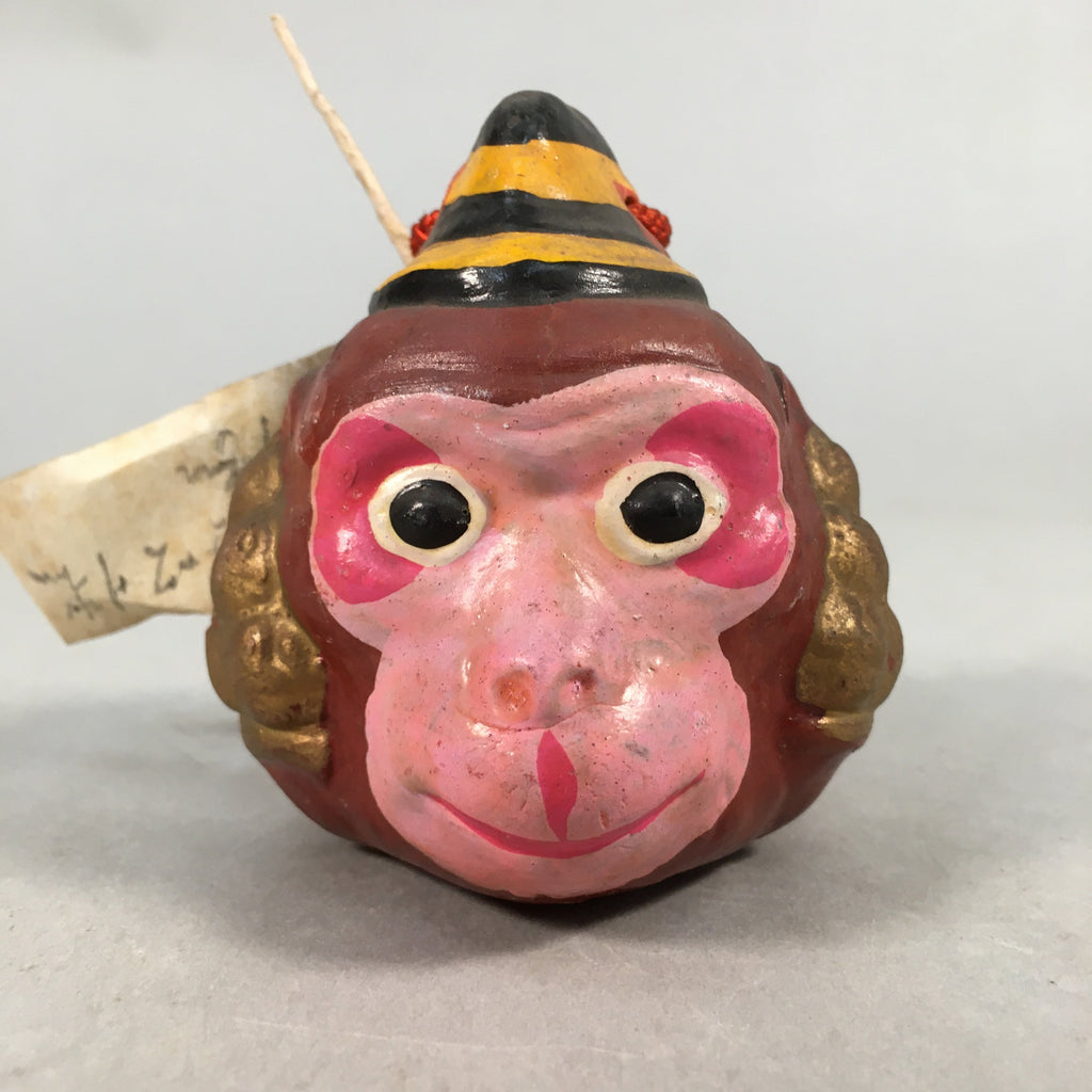 Japanese Clay Bell Vtg Dorei Ceramic Doll Monkey Zodiac Izumo DR311