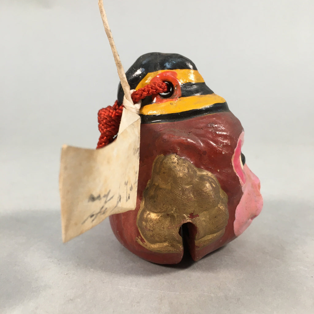 Japanese Clay Bell Vtg Dorei Ceramic Doll Monkey Zodiac Izumo DR311