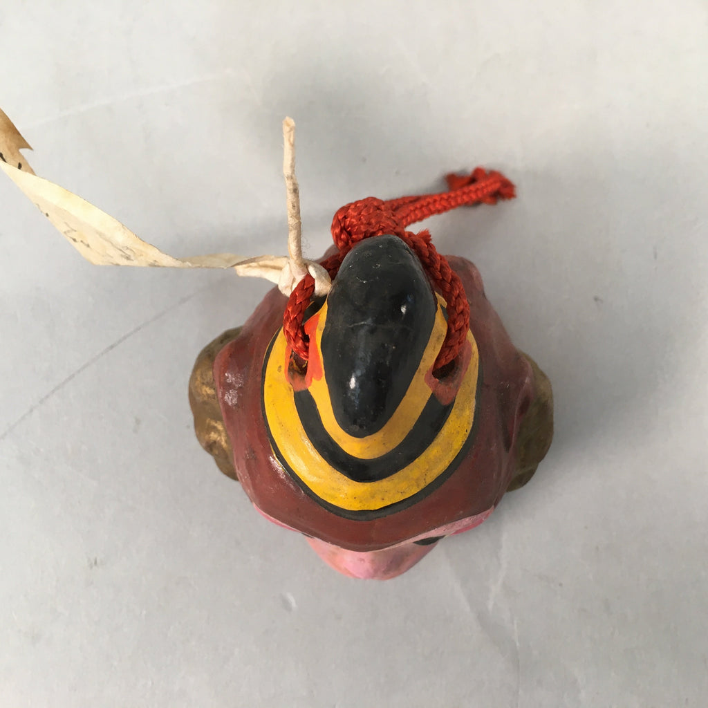 Japanese Clay Bell Vtg Dorei Ceramic Doll Monkey Zodiac Izumo DR311