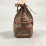 Japanese Clay Bell Vtg Dorei Ceramic Doll Sekko-ji Temple Nara DR307